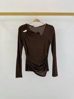 Load image into Gallery viewer, Asymmetrical draped top
