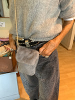 Load image into Gallery viewer, Faux fur phone bag.
