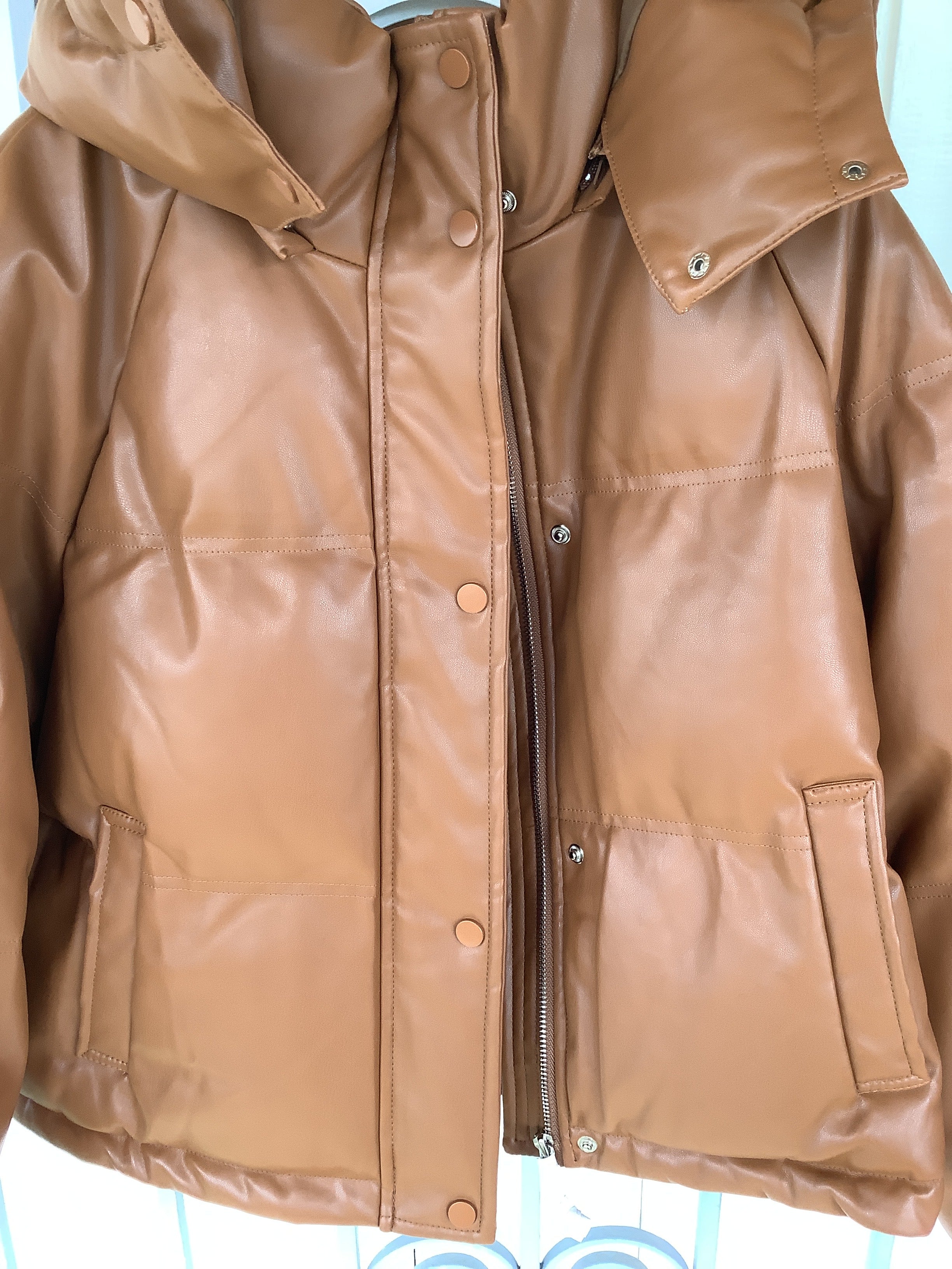 Faux Leather jacket.