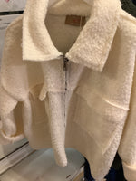 Load image into Gallery viewer, Boucle zip jacket
