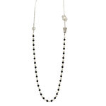 Load image into Gallery viewer, HALF PEARL HALF CHAIN LONG NECKLACE
