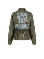 Load image into Gallery viewer, HAND-PAINTED SHORT MILITARY JACKET
