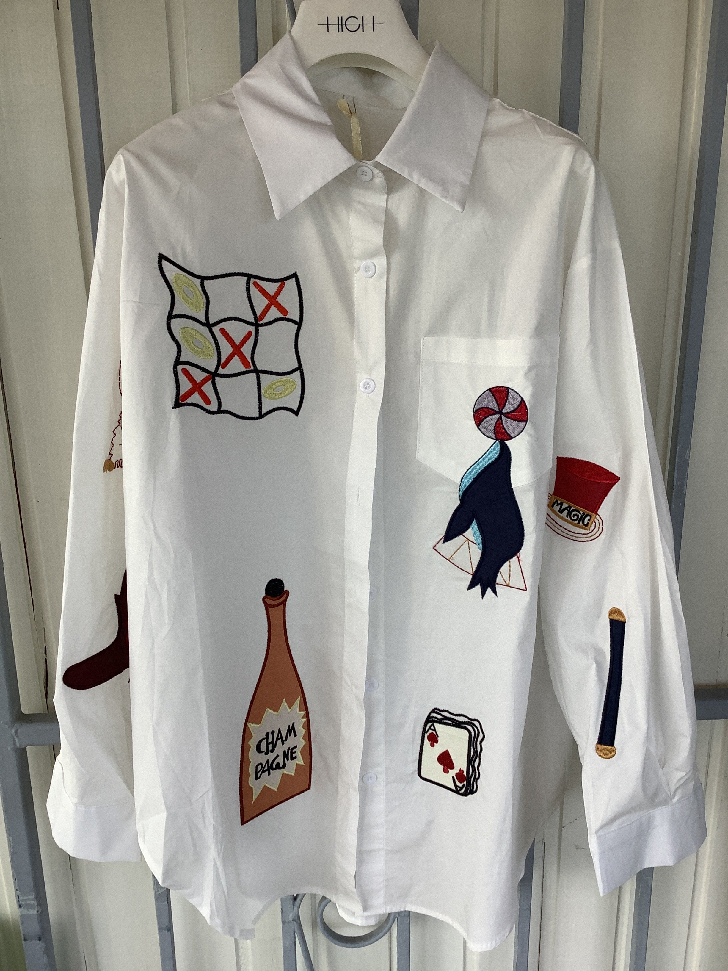 Magic print blouse