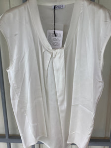 Satin blouse.