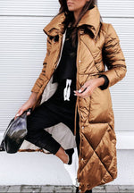 Load image into Gallery viewer, Shiny Long Puffer Coat
