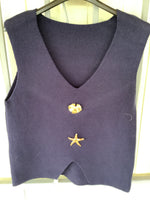 Load image into Gallery viewer, Gold button tank top
