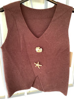 Load image into Gallery viewer, Gold button tank top
