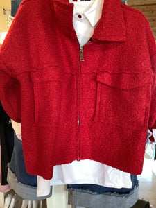 Boucle zip jacket