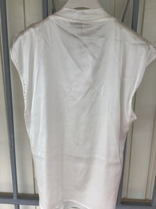 Satin blouse.