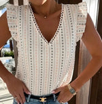 Load image into Gallery viewer, Boho Ruffle Sleeve top
