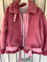 Load image into Gallery viewer, Sherbet fur jacket
