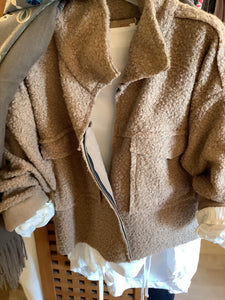 Boucle zip jacket