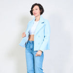 Load image into Gallery viewer, Modern cropped double-breasted jacket

