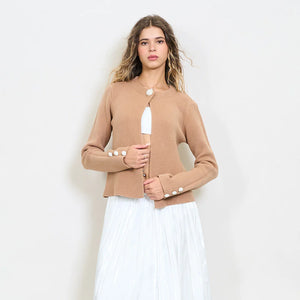 Precious Pearl cardigan.