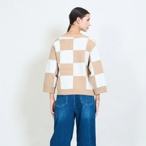 Checkered sweater