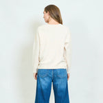 Load image into Gallery viewer, Crochet floral sweater.
