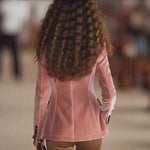 Load image into Gallery viewer, Women's Long Sleeve Solid Color Lace Velvet Jacket
