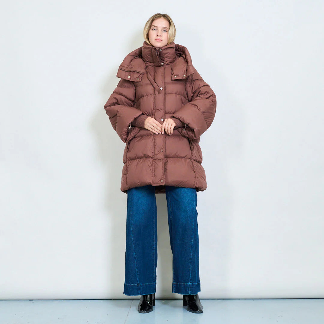 Oversized padded duck down jacket