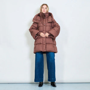 Oversized padded duck down jacket