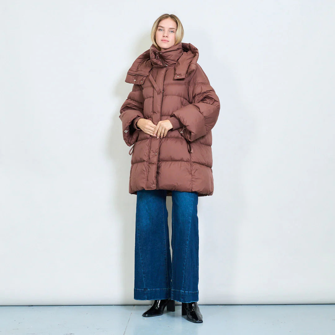 Oversized padded duck down jacket