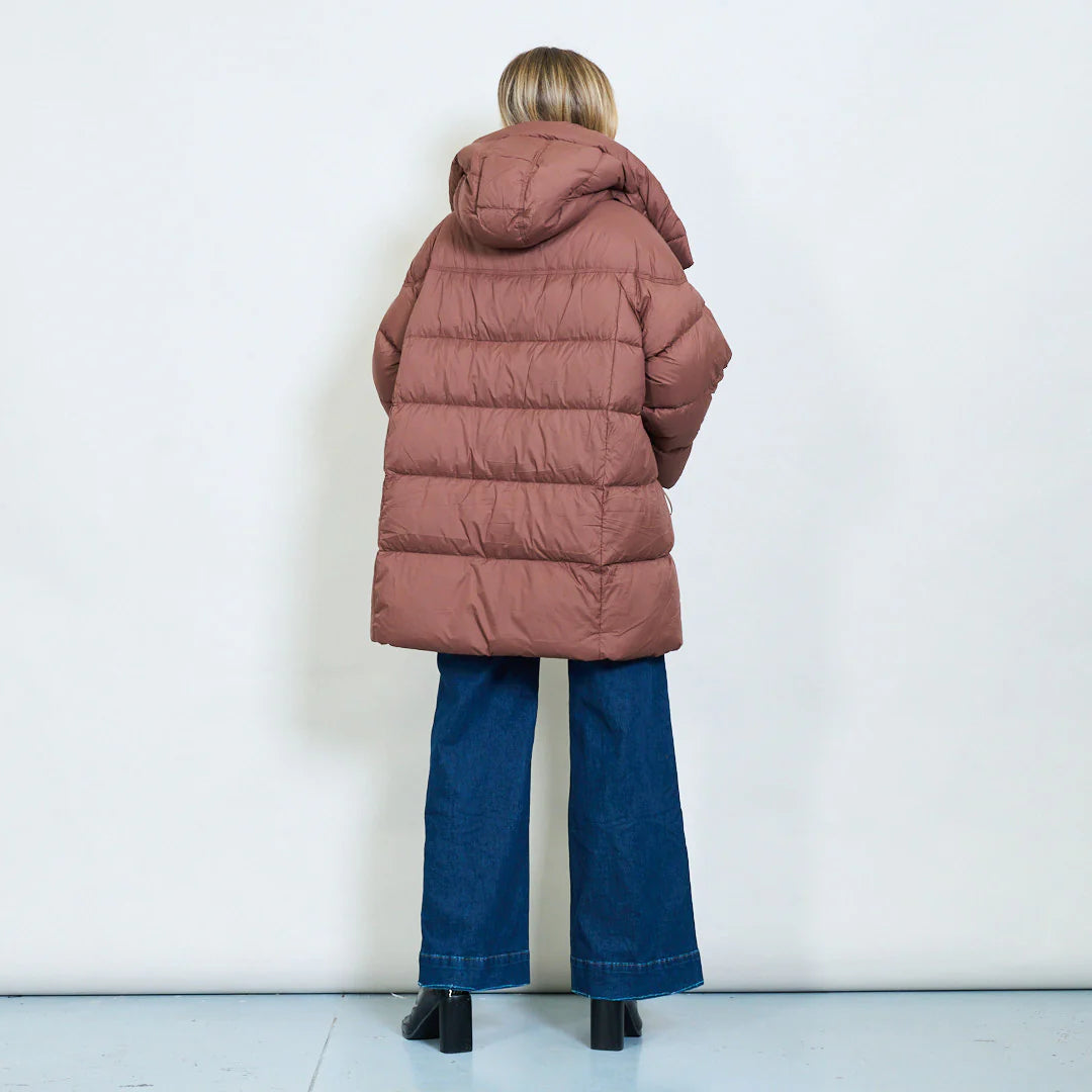 Oversized padded duck down jacket