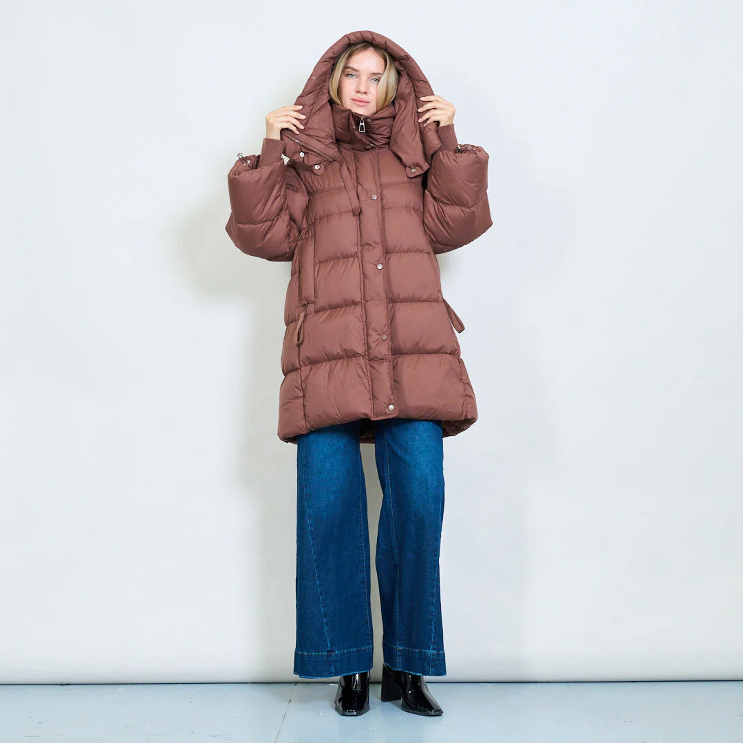 Oversized padded duck down jacket