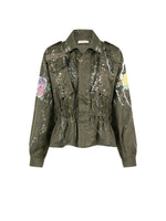Load image into Gallery viewer, HAND-PAINTED SHORT MILITARY JACKET
