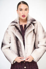 Load image into Gallery viewer, Gradient effect cropped coat
