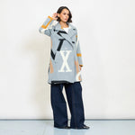 Load image into Gallery viewer, Abstract letter coat
