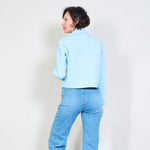 Load image into Gallery viewer, Chic cropped double-breasted blazer
