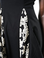 Load image into Gallery viewer, Sleeveless Black Dress with Embroidered Details
