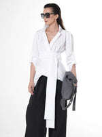 Load image into Gallery viewer, Oversized belted Shirt
