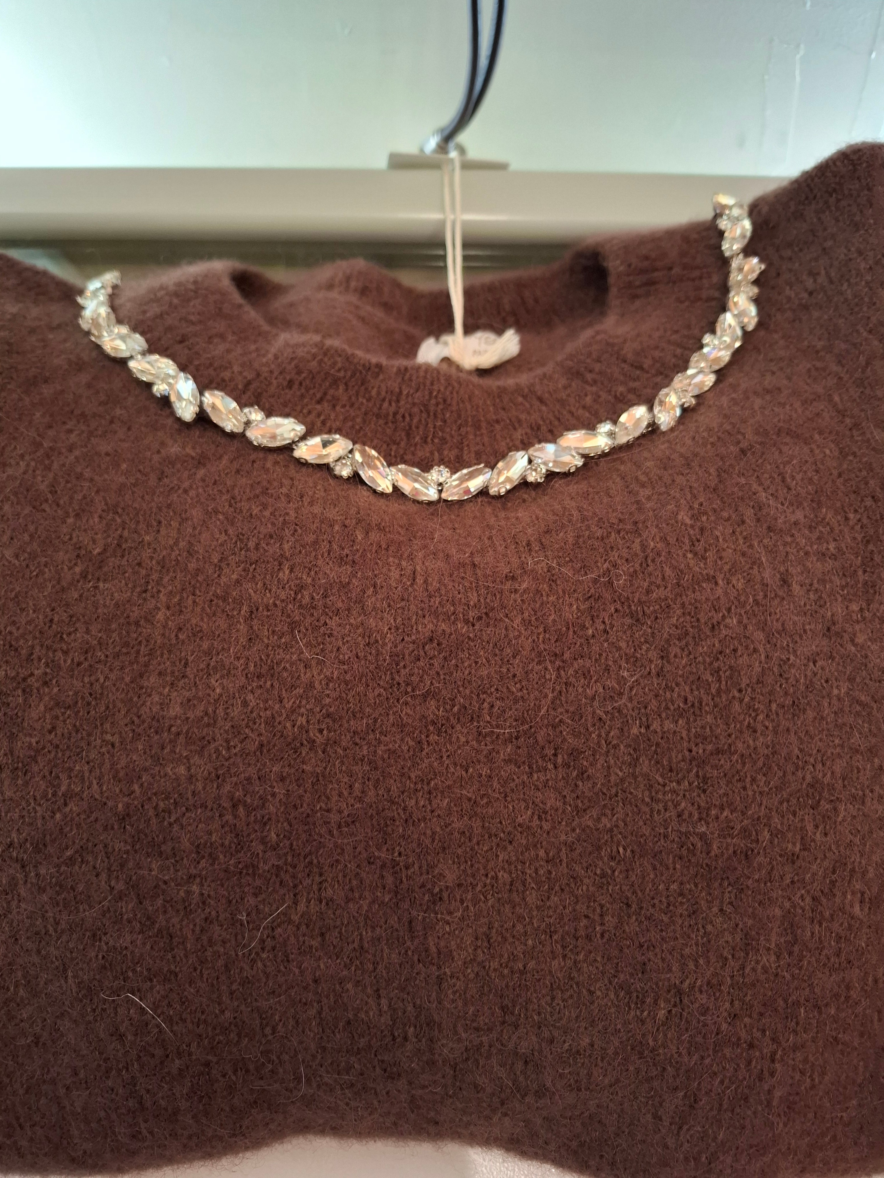 Sweater with diamante