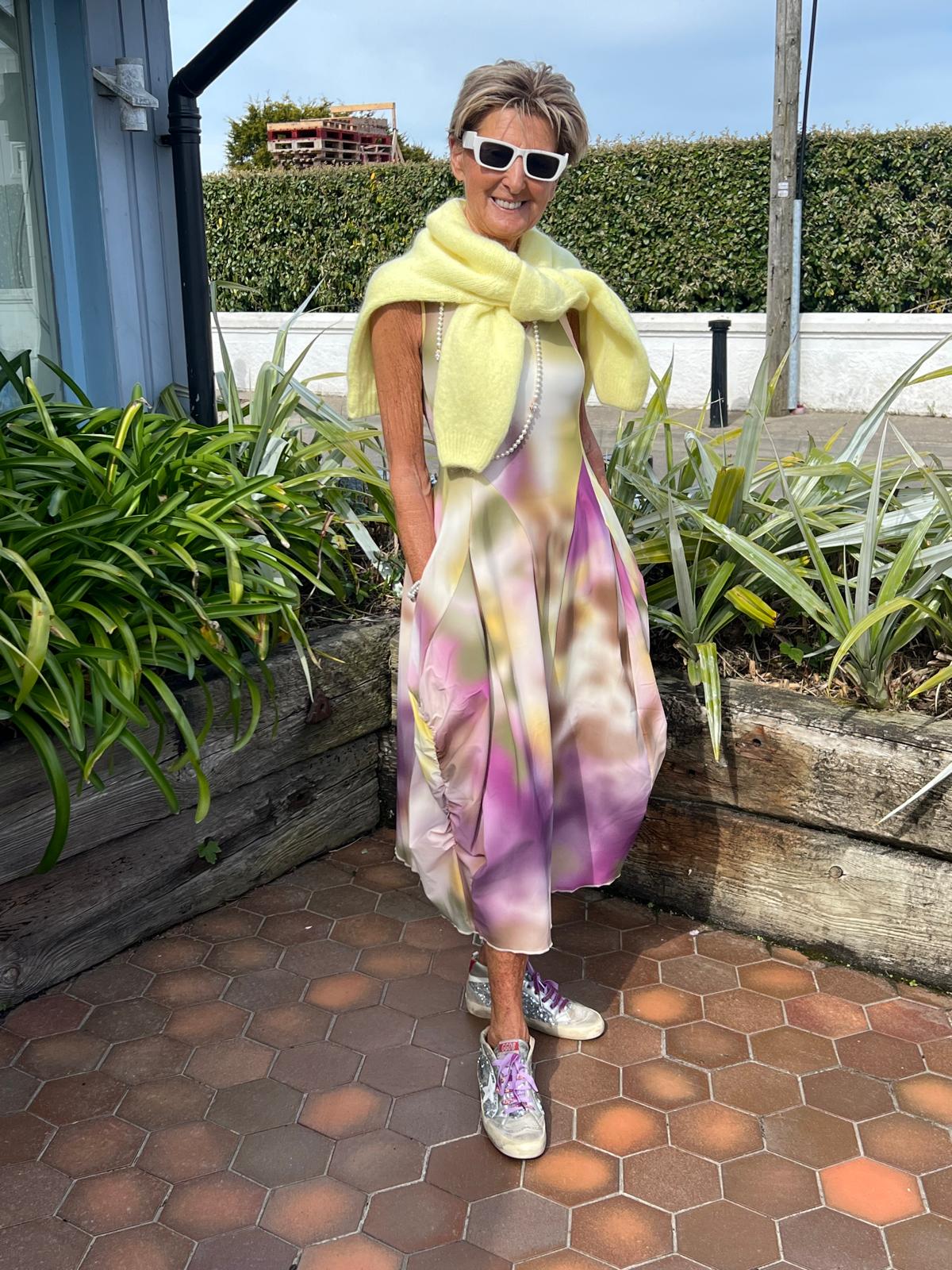 HIGH At - Length dress