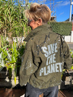 Load image into Gallery viewer, HAND-PAINTED SHORT MILITARY JACKET
