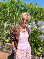 Load image into Gallery viewer, Ruched zip bomber
