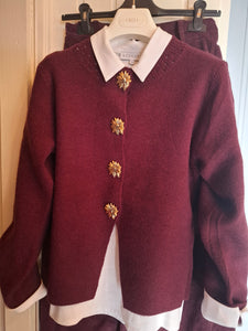 Gold button cardi