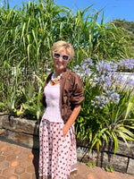 Load image into Gallery viewer, Ruched zip bomber
