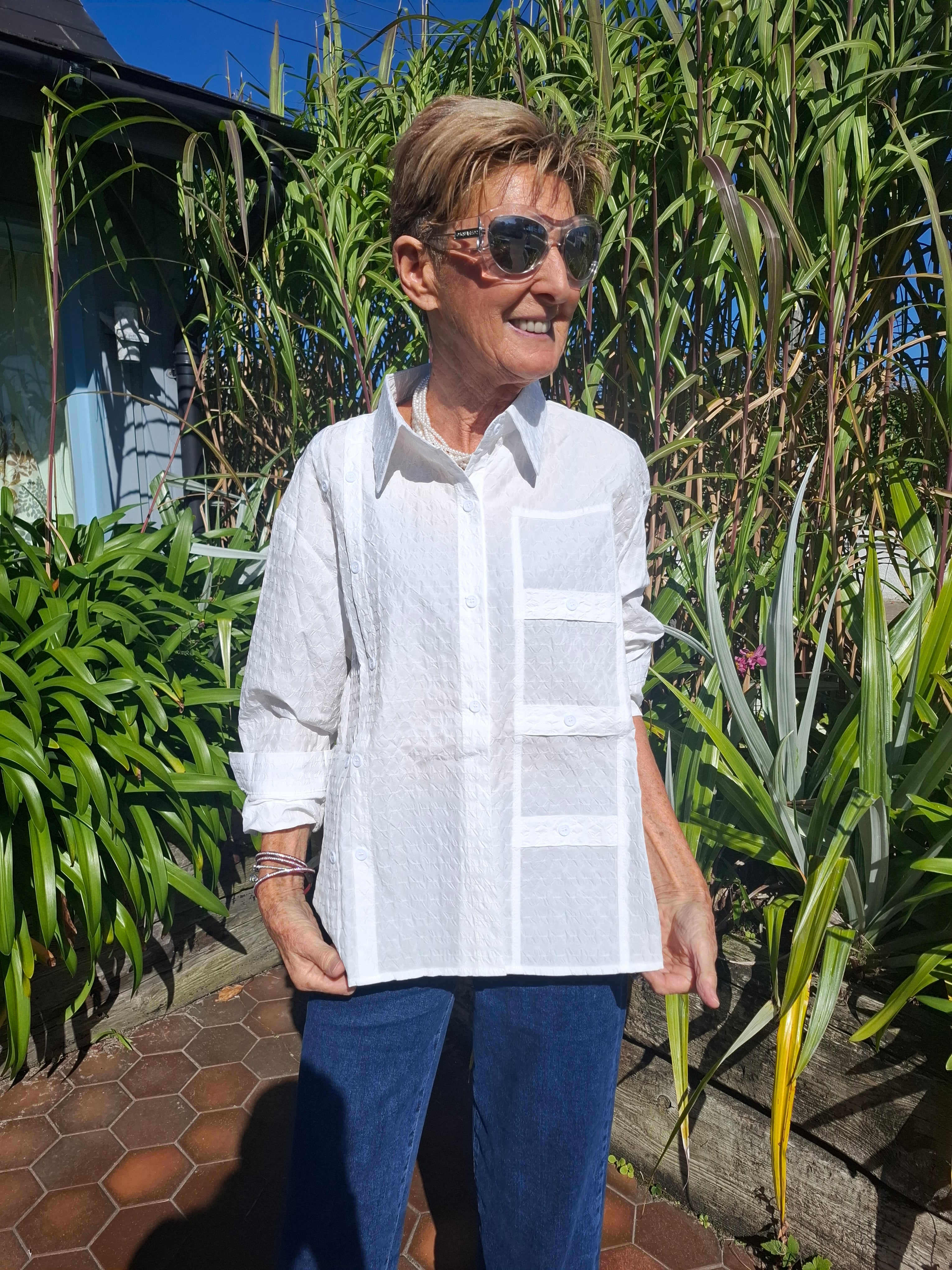 Crisp white shirt