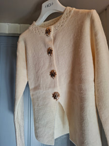 Gold button cardi