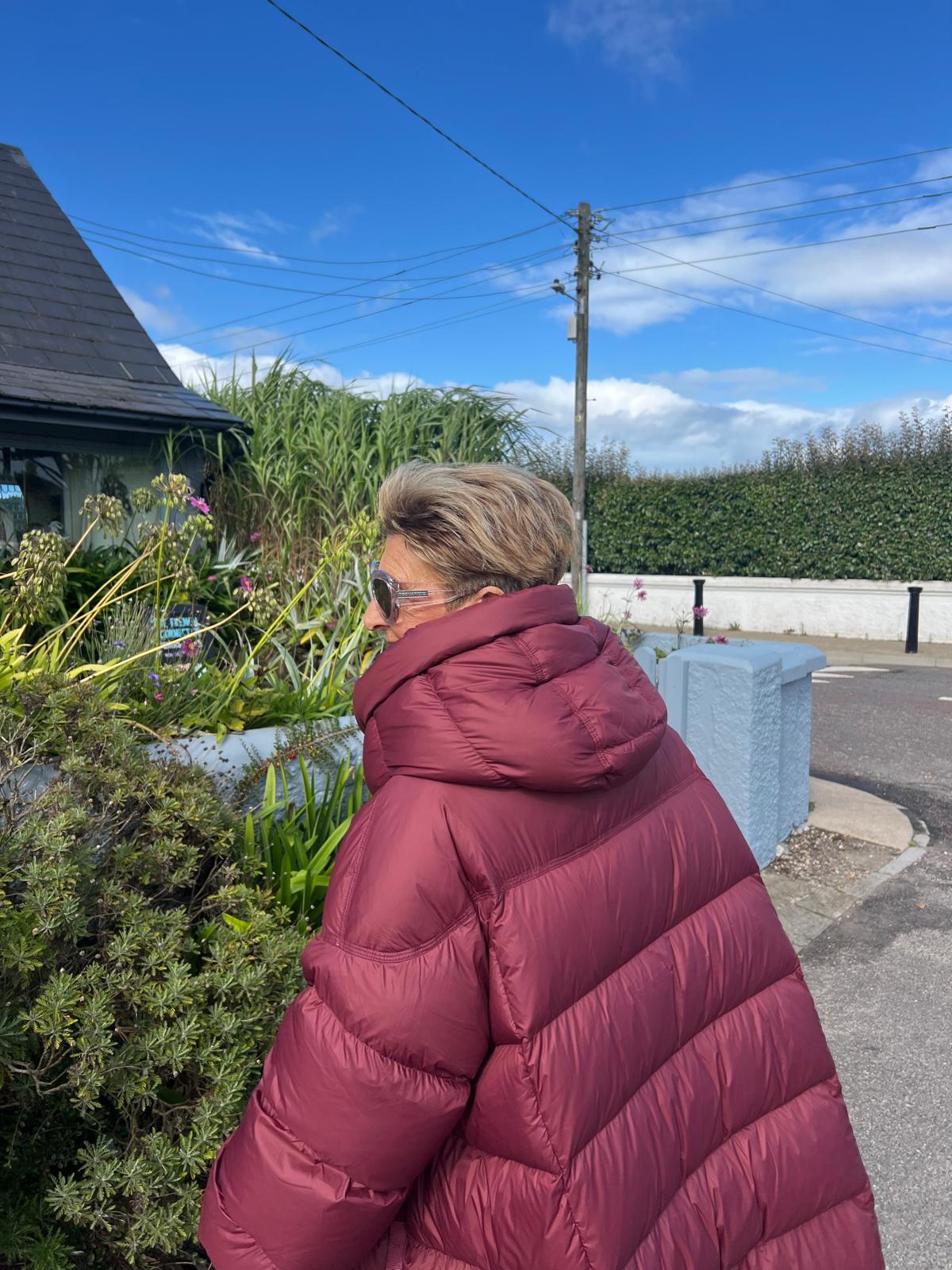 Oversized padded duck down jacket