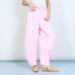 Load image into Gallery viewer, Light pastel cotton relaxed fit tapered trousers
