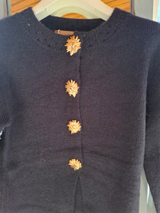 Gold button cardi