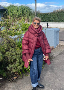 Oversized padded duck down jacket