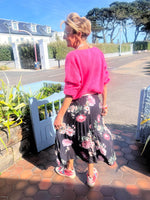 Load image into Gallery viewer, Flower print skirt
