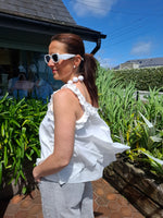 Load image into Gallery viewer, Flowy v neck blouse
