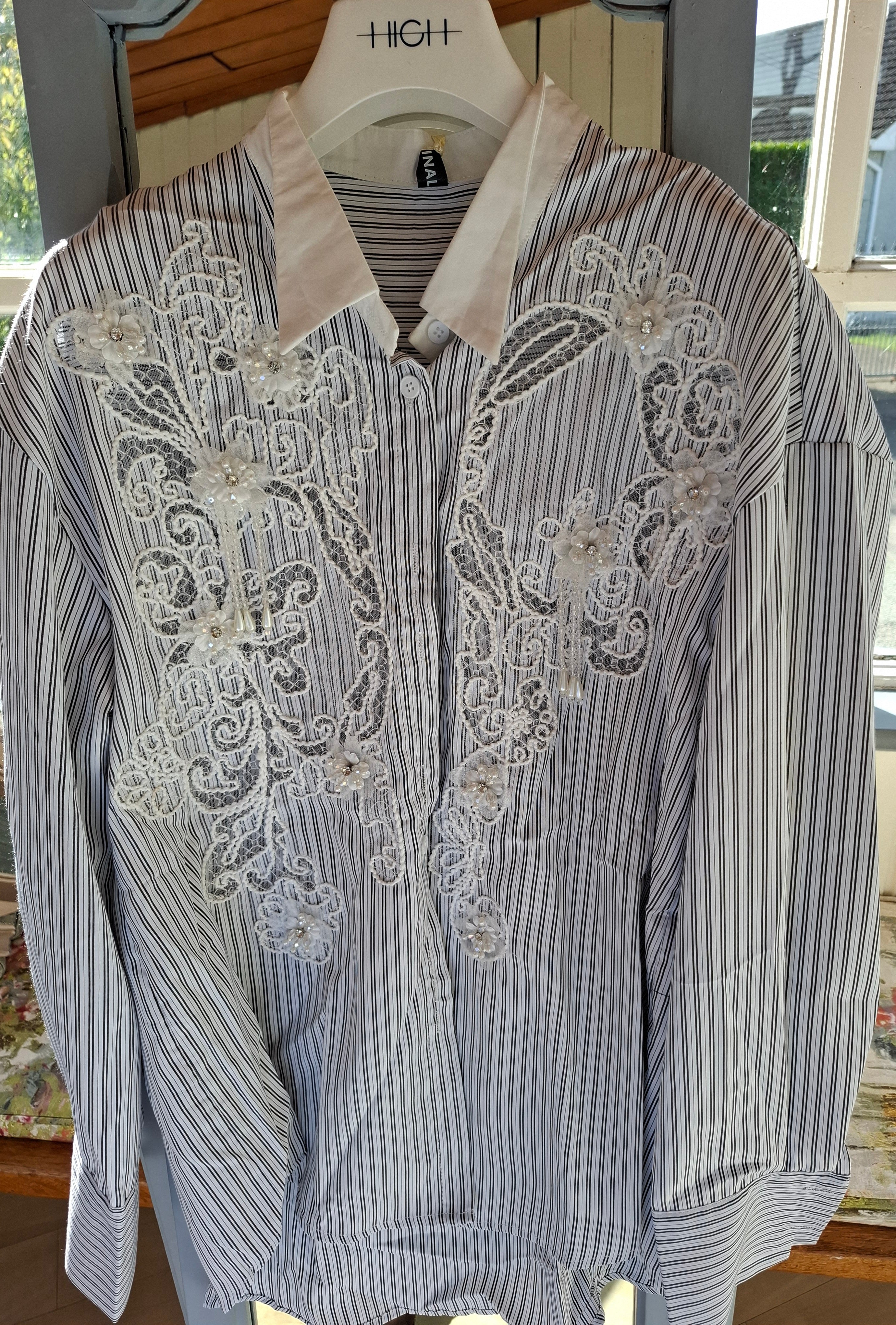 Sparkly striped shirt