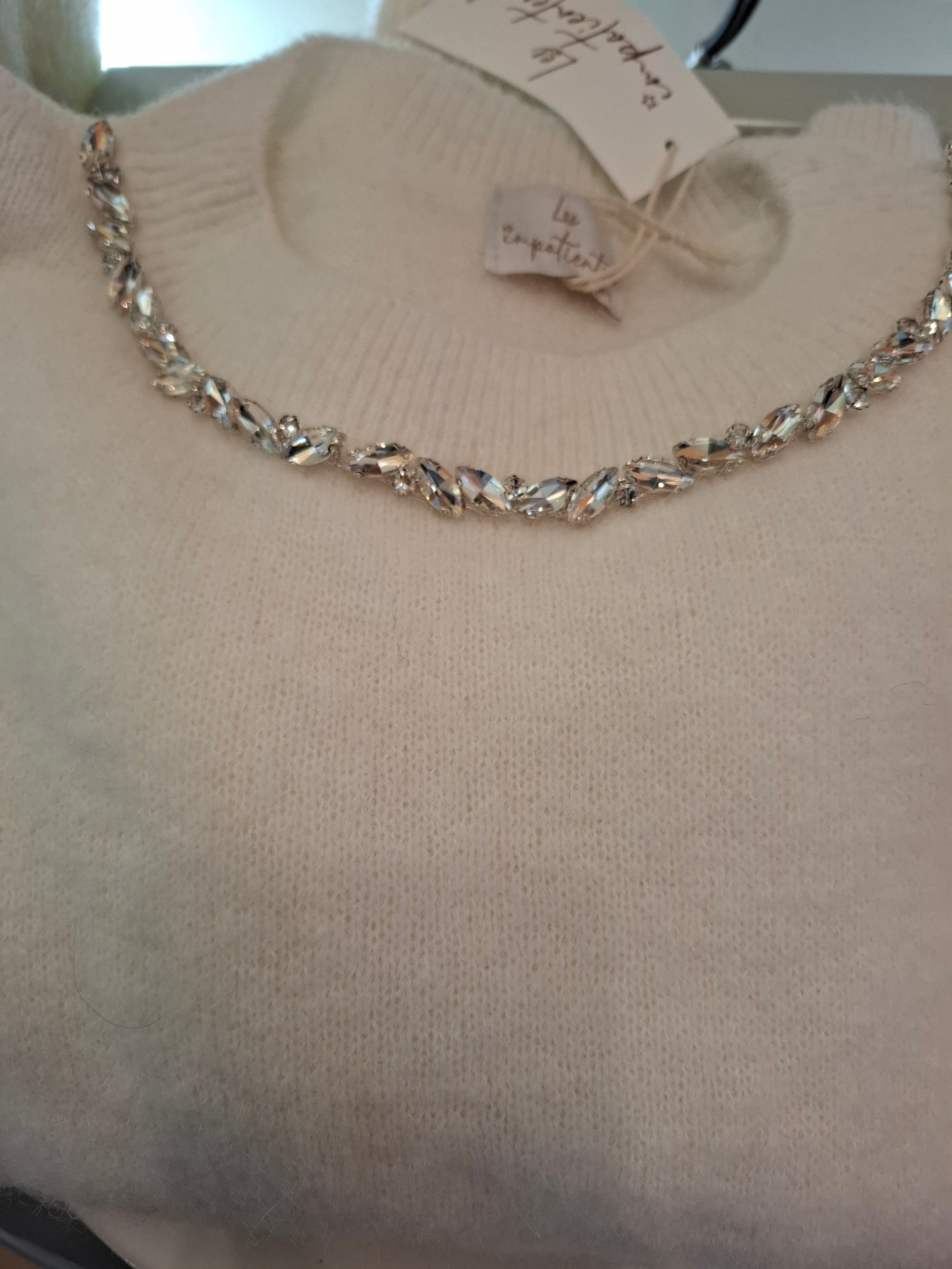Sweater with diamante