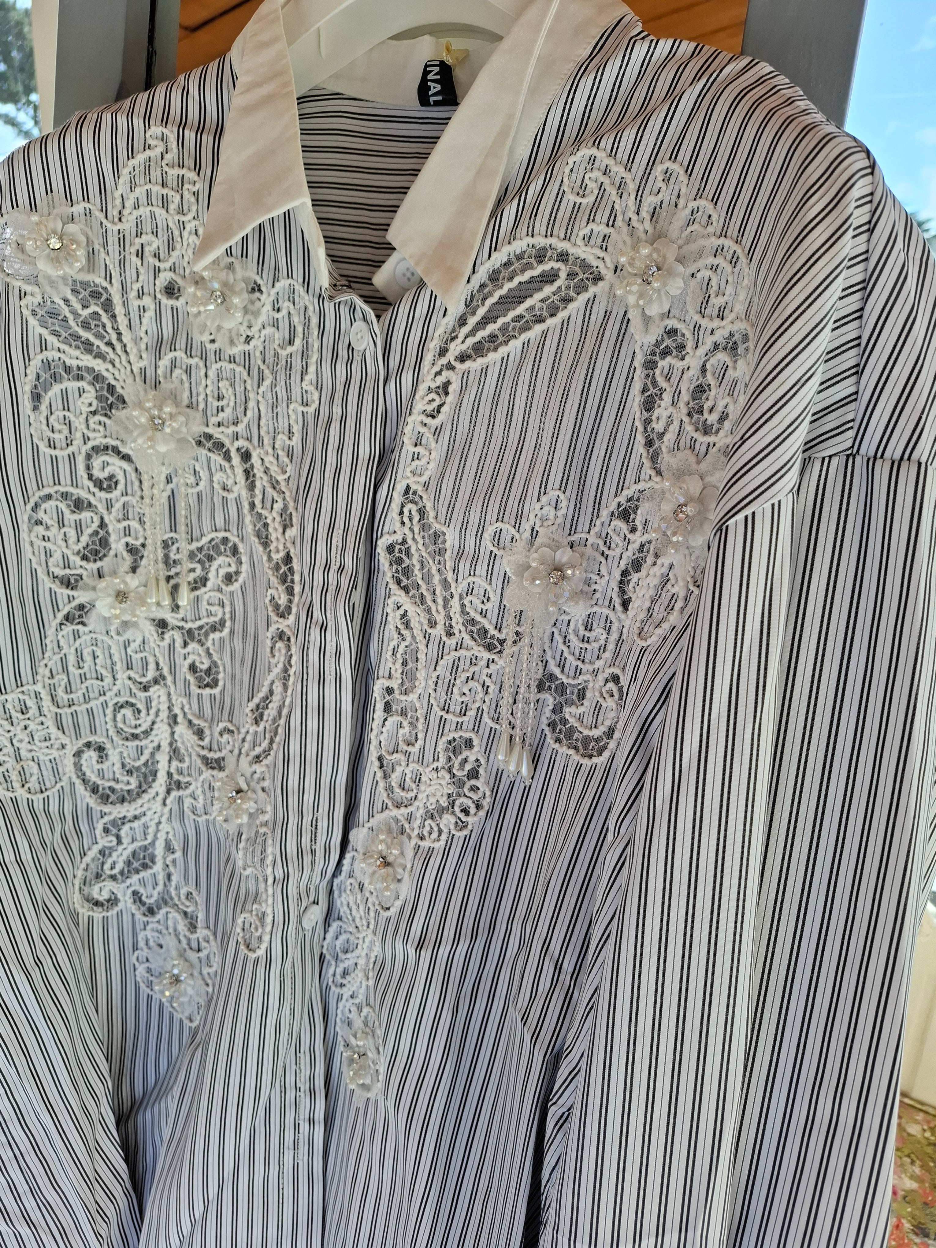 Sparkly striped shirt