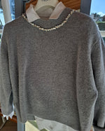 Load image into Gallery viewer, Sweater with diamante
